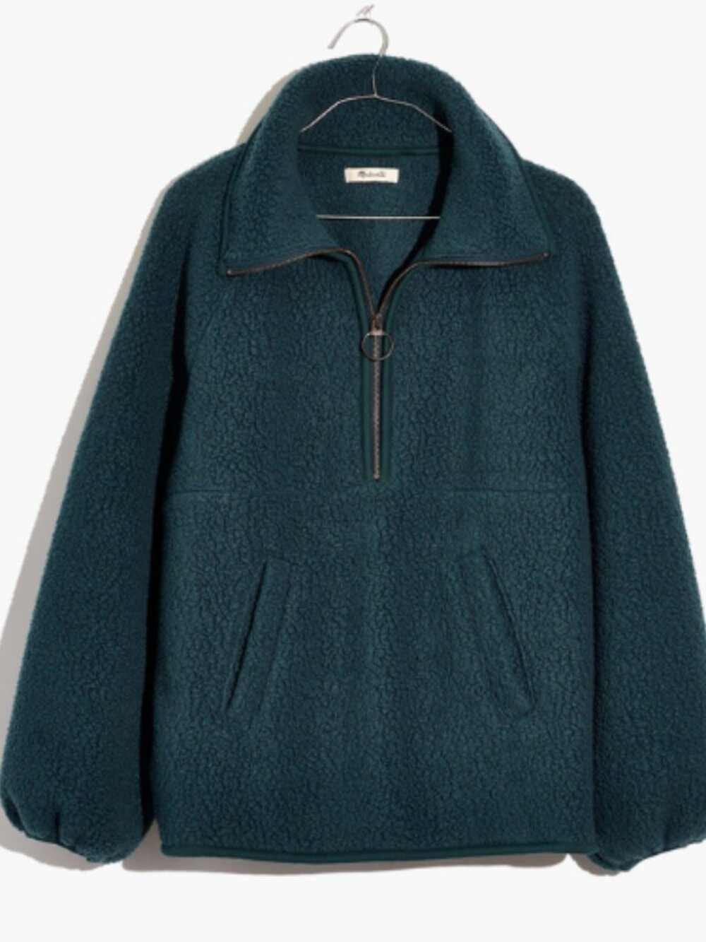 Madewell Polartec Fleece Half Zip Pullover Jacket